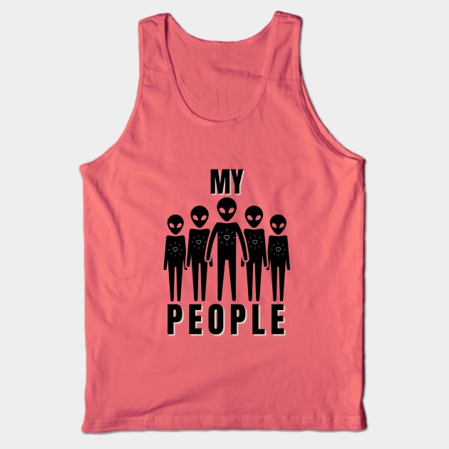 My People Tank Top by Rebecca Abraxas - Brilliant Possibili Tees
